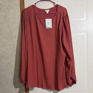 LuLaRoe Women's Rust Blouse